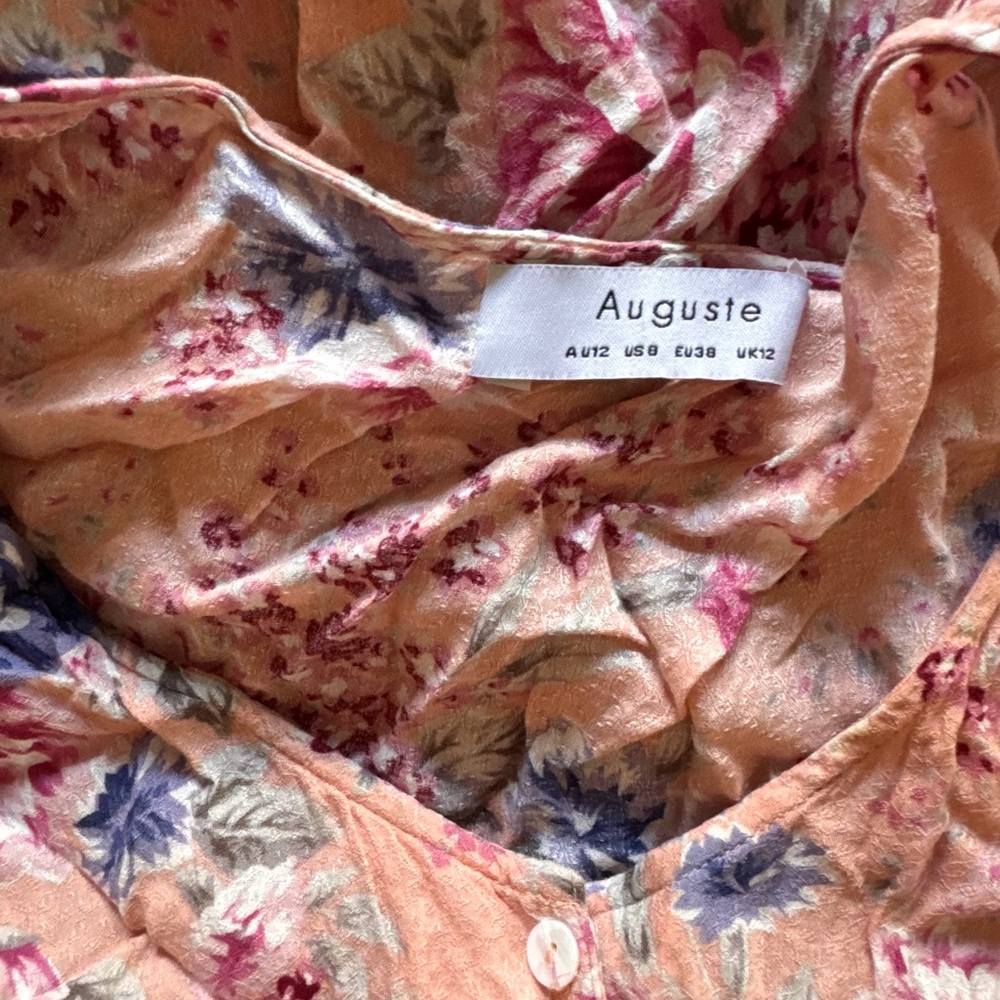 Auguste the Label
Dahlia Frill Sleeve Day Dress Blush - Picture 4 of 4